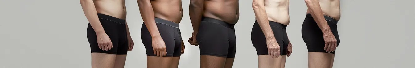 Ropa interior incontinencia masculina: calzoncillos pérdidas de orina